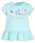 First Impressions Wild at Heart Peplum Cotton Top